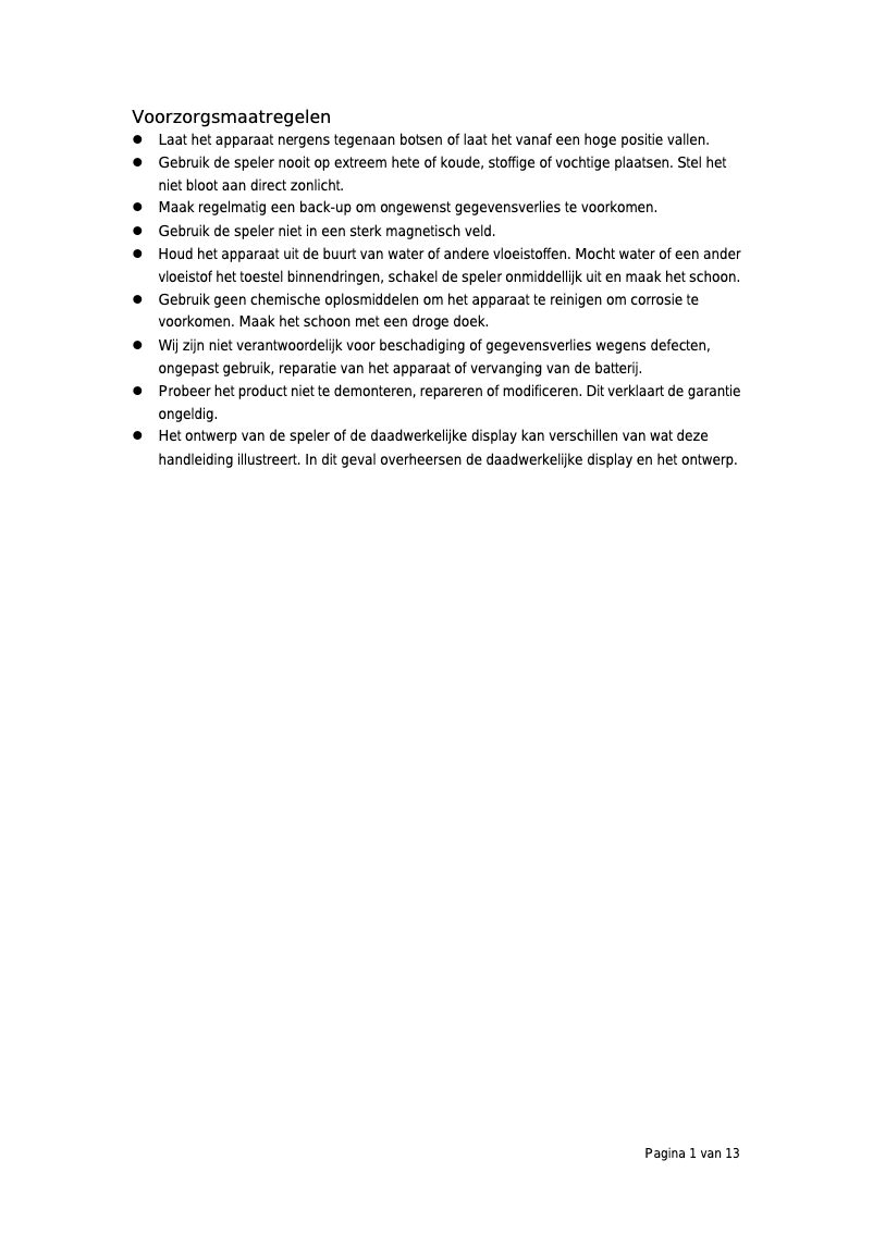 Imagen de la primera página del manual del dispositivo MP1820