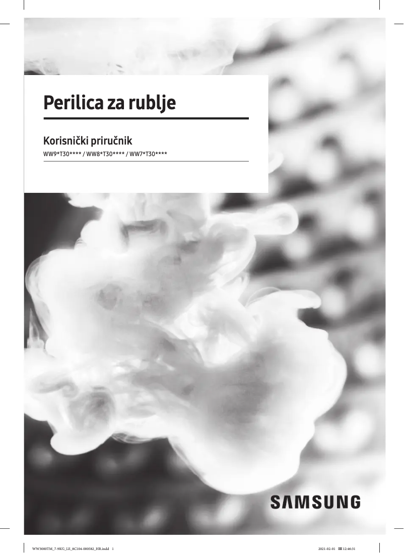Page n°1 - Manuel utilisateur Samsung WW71T301MWW