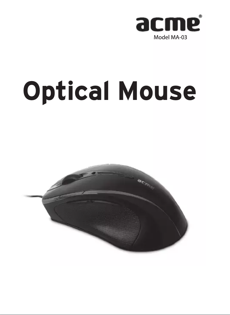 Page 1 de la notice Manuel utilisateur Acme United MA03