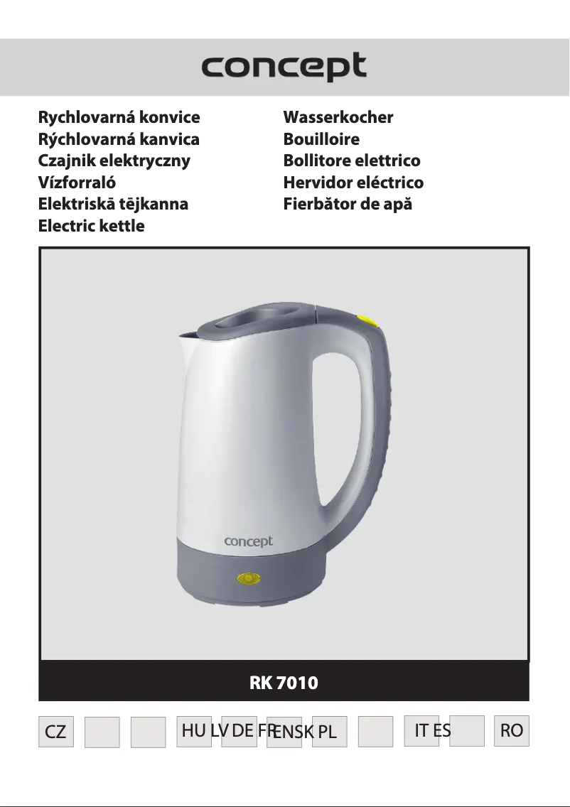 Image de la première page du manuel de l'appareil RK-7010