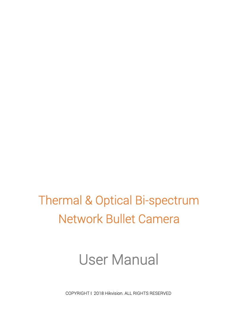Página 1 del manual Manual de usuario Hikvision DS-2TD2866-50/V1