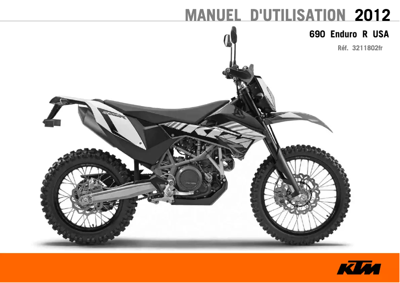 Page n°1 - Manuel utilisateur KTM 690 Enduro R (2012)