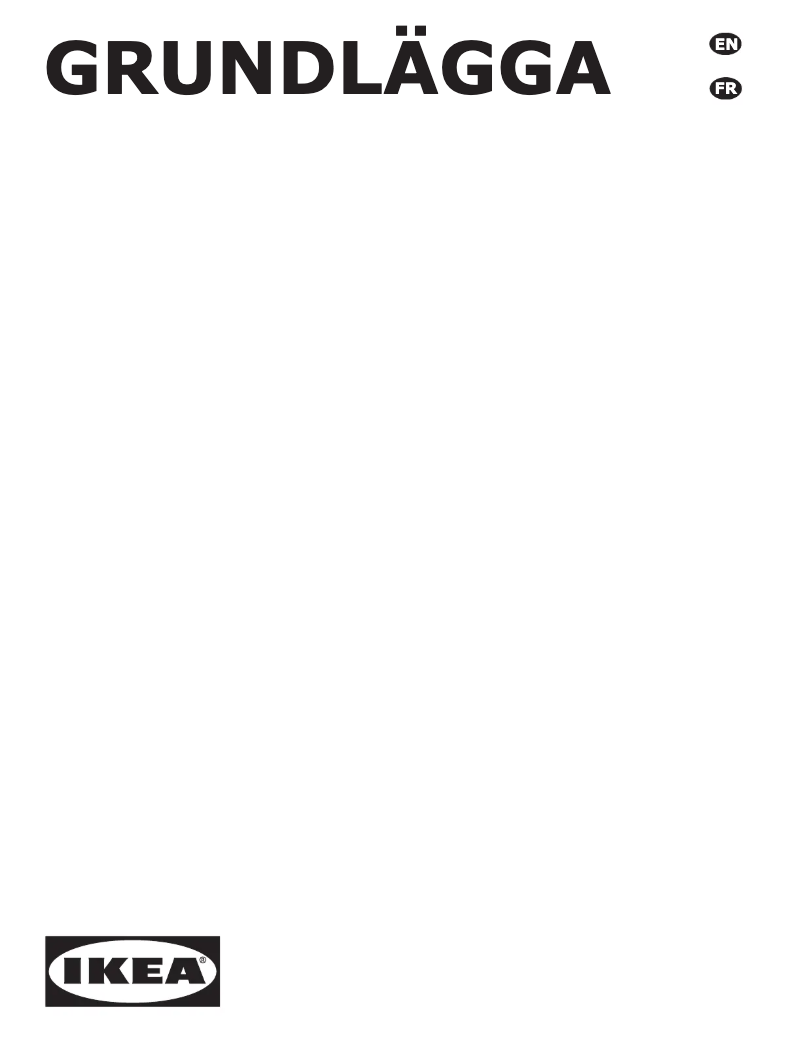 Imagen de la primera página del manual del dispositivo GRUNDLÄGGA 804.620.49