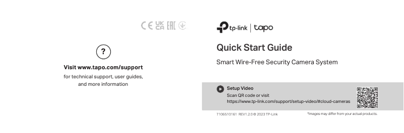 Page 1 de la notice Manuel utilisateur TP-Link Tapo C400S2