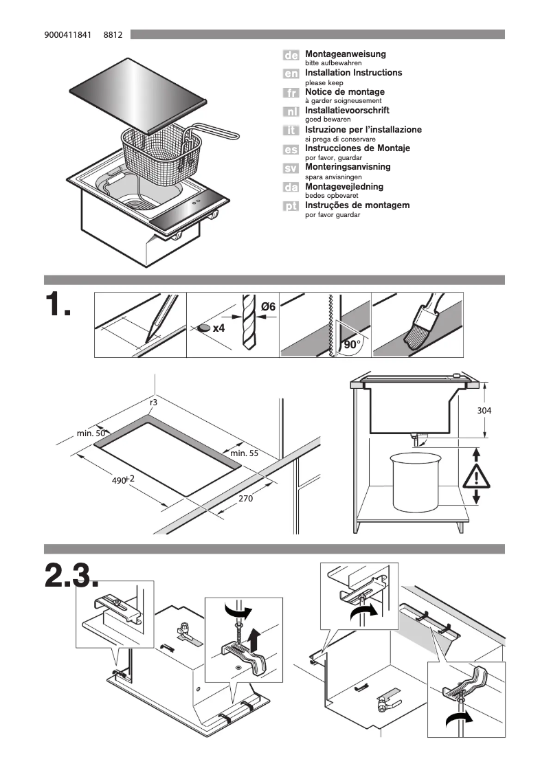 Page 1 de la notice Guide d'installation Siemens Domino ET375MA11E