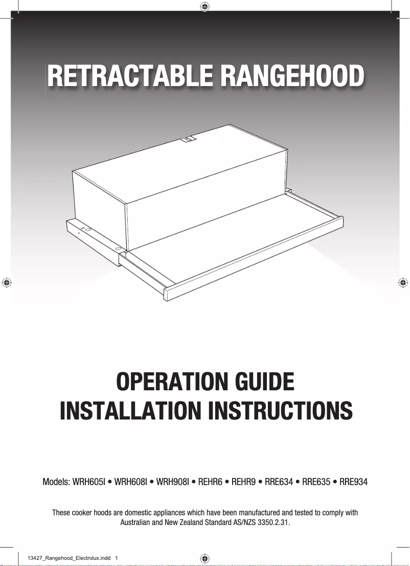 Página 1 del manual Manual de usuario Westinghouse WRH908IW