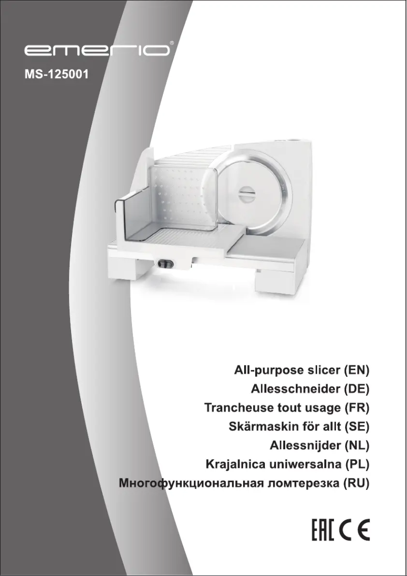 Page 1 de la notice Manuel utilisateur Emerio MS-125001