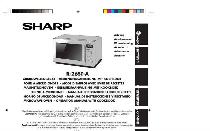 Image de la première page du manuel de l'appareil R-26ST