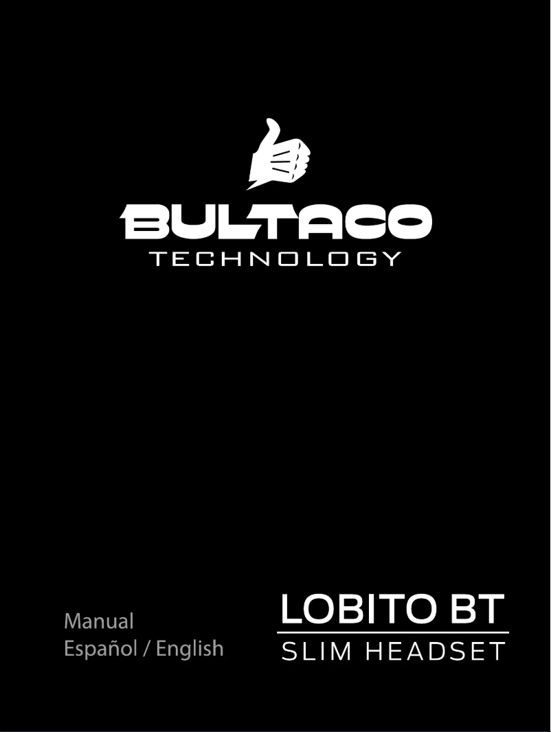 Page n°1 - Manuel utilisateur Bultaco Technology Lobito BT Slim