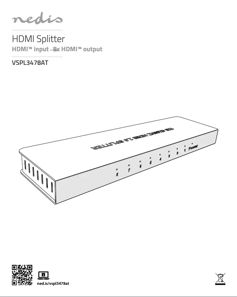 Page n°1 - Manuel utilisateur Nedis VSPL3478AT