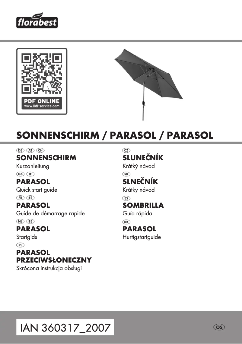 Page 1 de la notice Manuel utilisateur Florabest IAN 345477