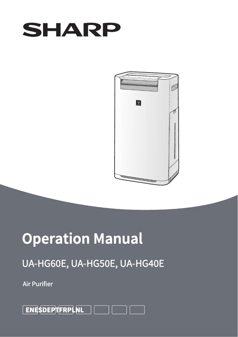 Page n°1 - Manuel utilisateur Sharp UA-HG40E