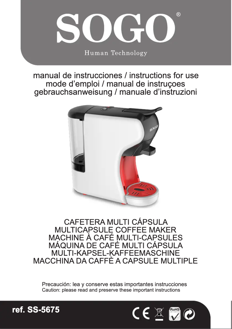 Image de la première page du manuel de l'appareil SS-5675