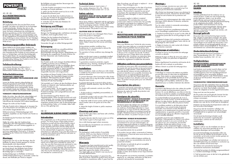 Page 1 de la notice Manuel utilisateur Powerfix HG01941