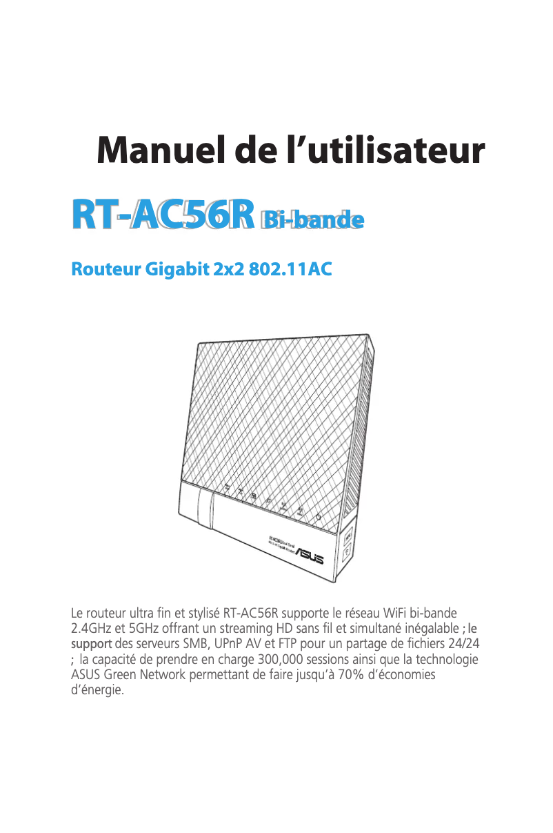 Image de la première page du manuel de l'appareil RT-AC56R