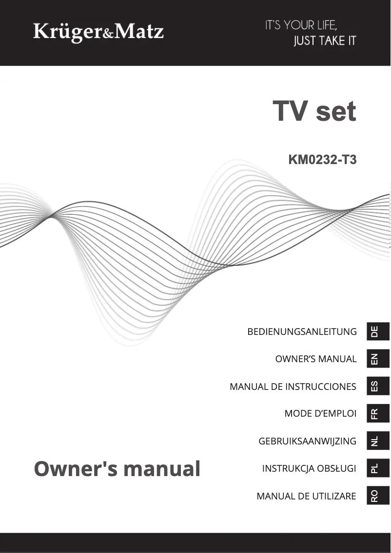 Page 1 de la notice Manuel utilisateur Krüger&Matz KM0232-T3