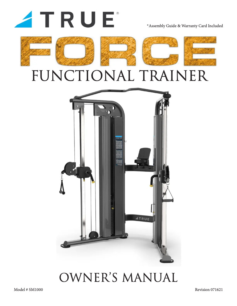 Page 1 de la notice Manuel utilisateur True SM1000