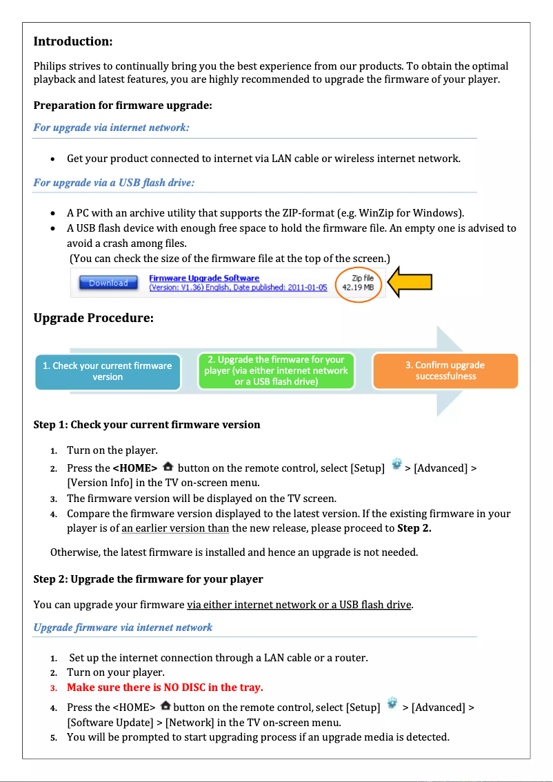 Image de la première page du manuel de l'appareil BDP3380K