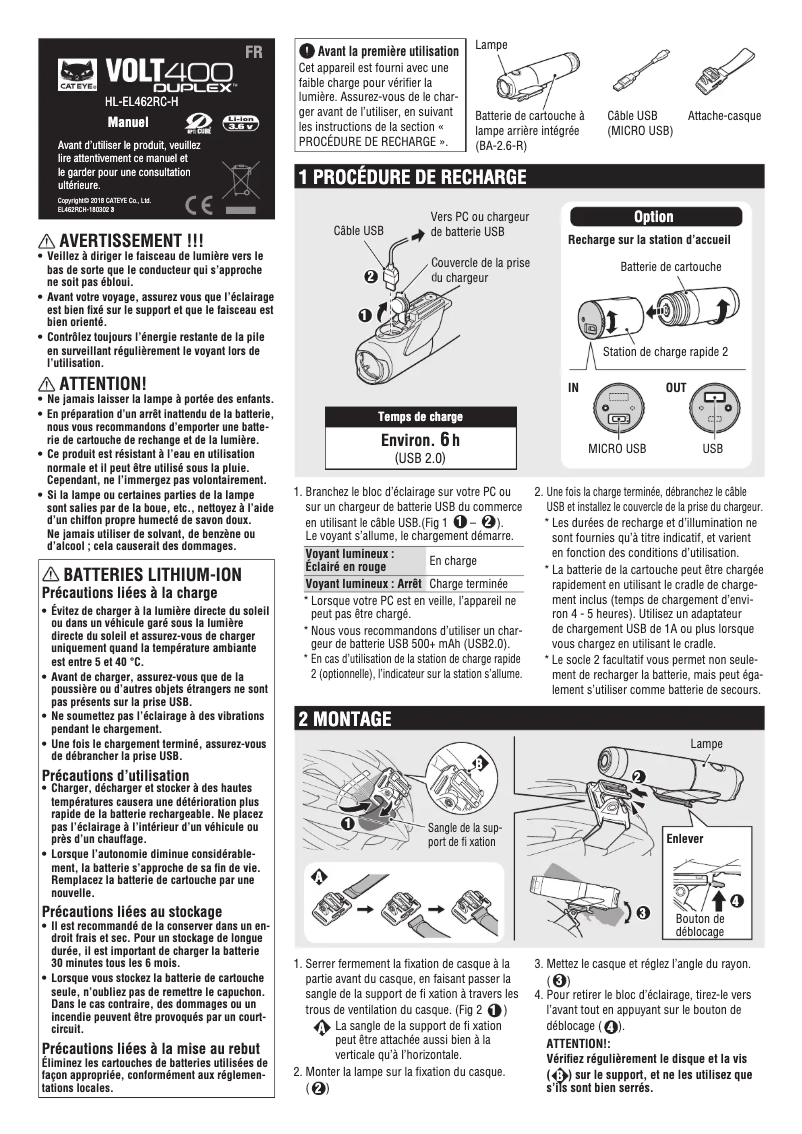 Image de la première page du manuel de l'appareil Volt400 DUPLEX