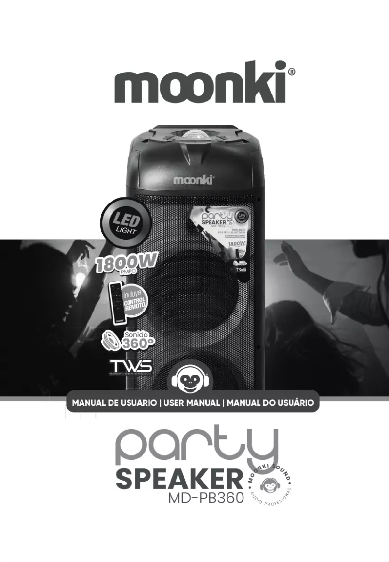 Page n°1 - Manuel utilisateur Moonki MD-PB360
