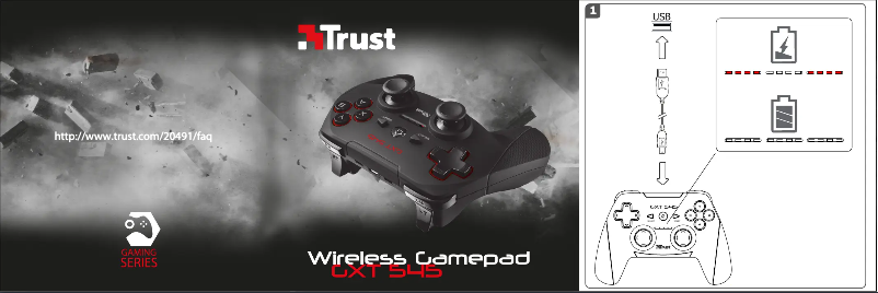 Page 1 de la notice Manuel utilisateur Trust GXT 545