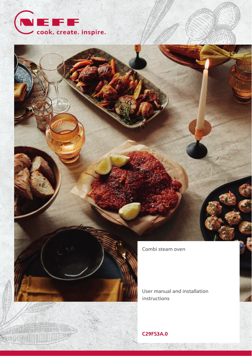 Page n°1 - Manuel utilisateur Neff C29FS3AY0