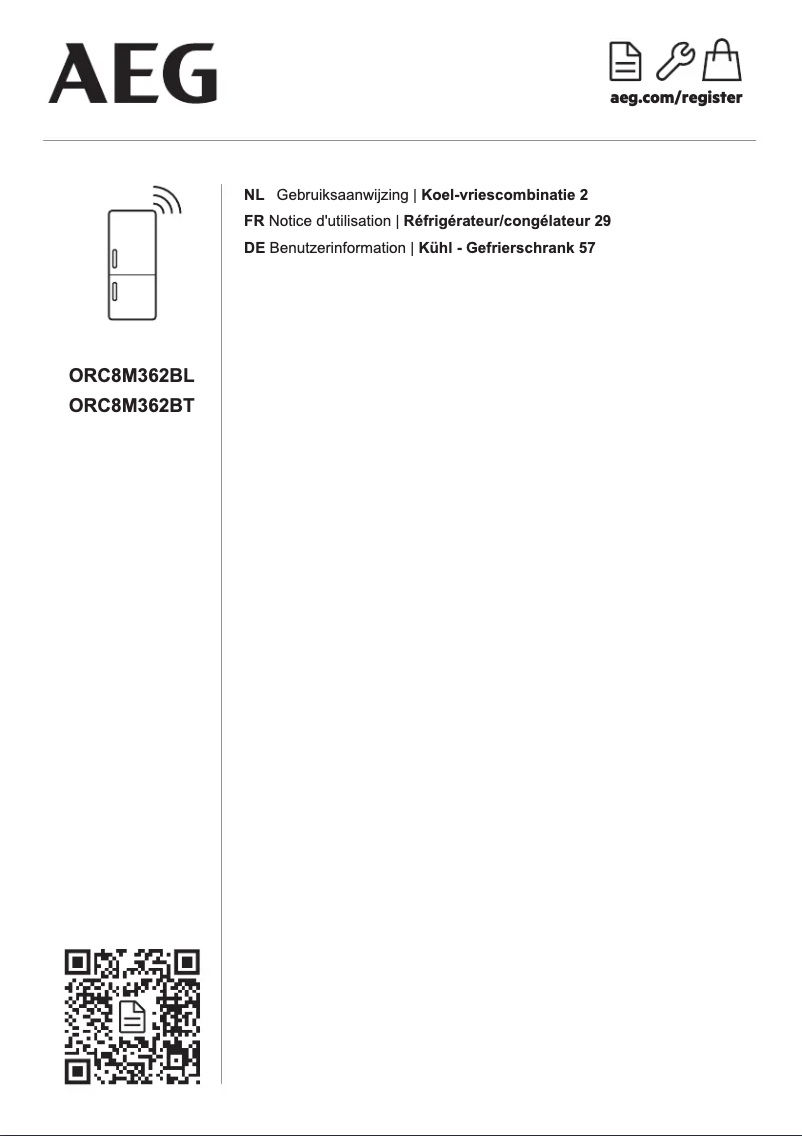 Image de la première page du manuel de l'appareil ORC8M362BT