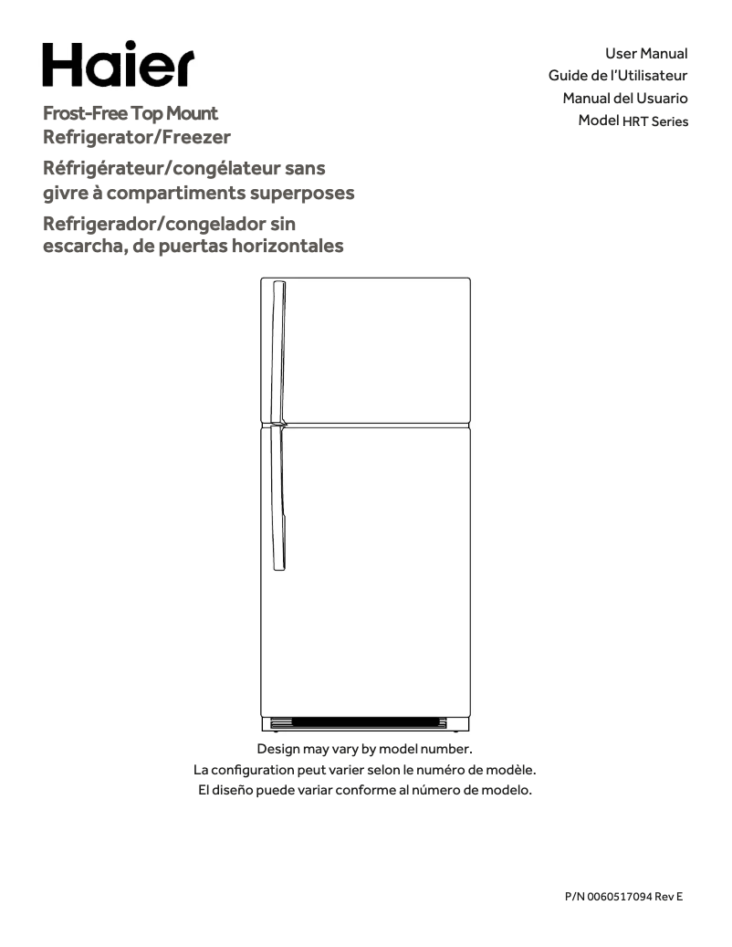 Page n°1 - Manuel d'utilisation et d'entretien Haier HRT18R1APW