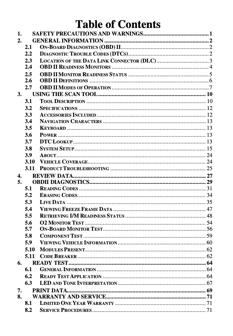 Image de la première page du manuel de l'appareil AutoLink AL519