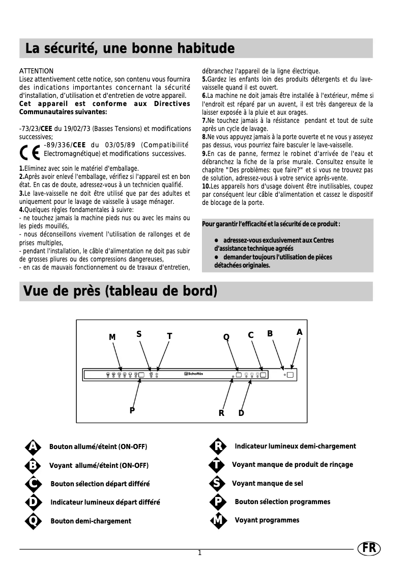 Image de la première page du manuel de l'appareil LVTI 12-52
