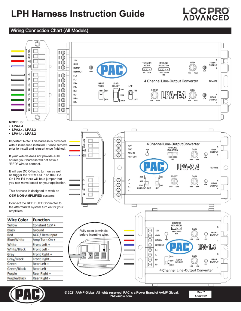 Page 1 de la notice Mode d'emploi PAC LPHCH41