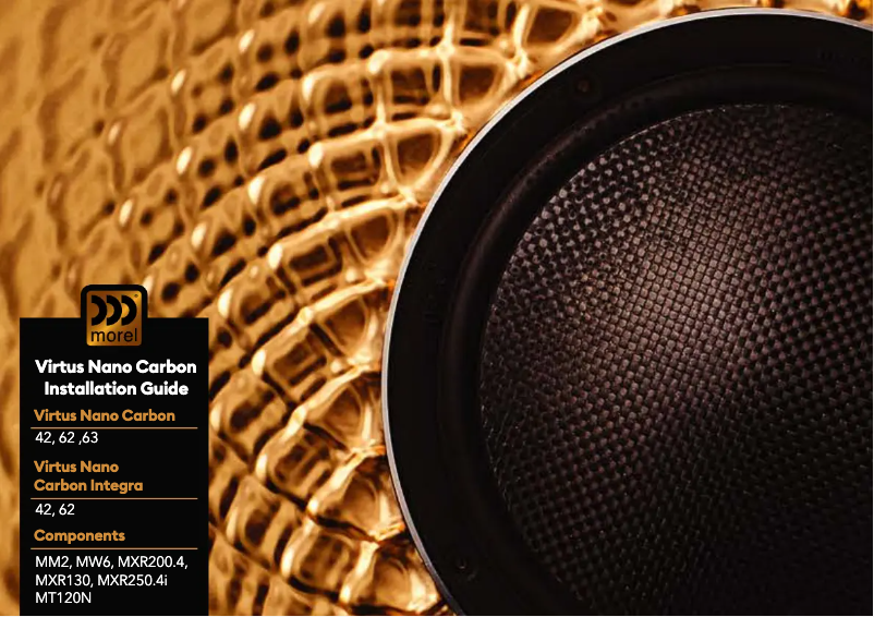 Page 1 de la notice Manuel utilisateur Morel Virtus Nano 63
