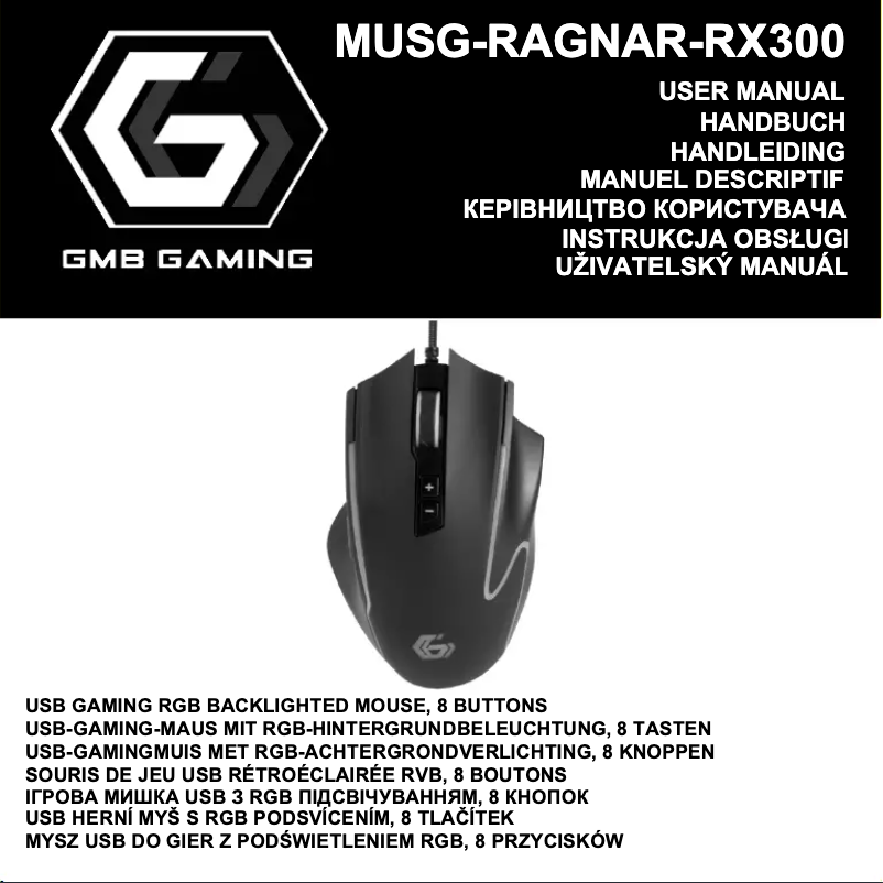 Page n°1 - Manuel utilisateur GMB Gaming MUSG-RAGNAR-RX300