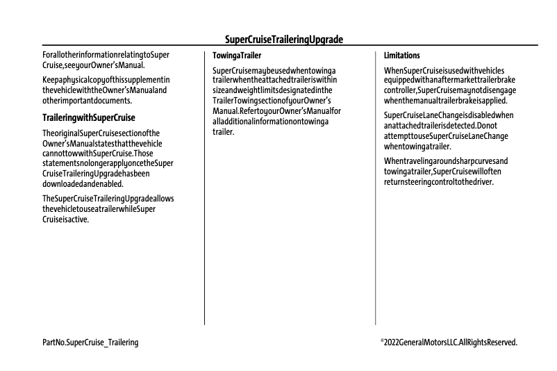 Page 1 de la notice Manuel utilisateur GMC Hummer EV (2022)