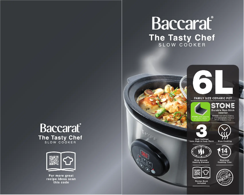 Page 1 de la notice Manuel utilisateur Baccarat The Tasty Chef
