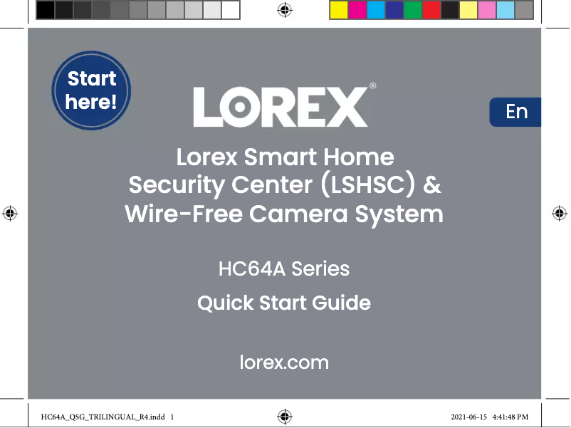 Página 1 del manual Guía de inicio rápido Lorex L871T8E