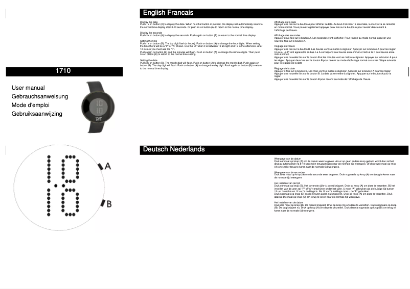 Page n°1 - Manuel utilisateur Davis Kate 1710