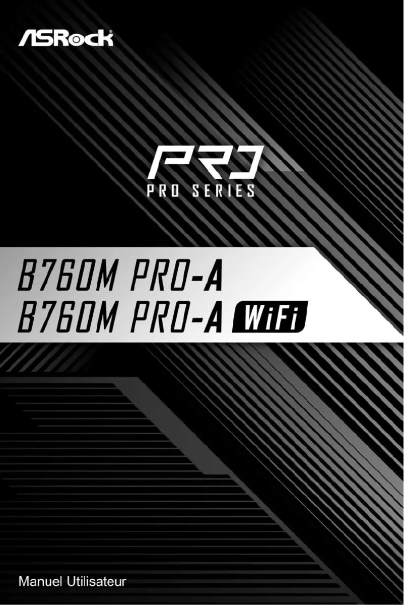 Image de la première page du manuel de l'appareil B760M Pro-A WiFi