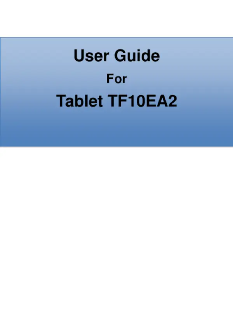 Page 1 de la notice Manuel utilisateur ECS TF10EA2