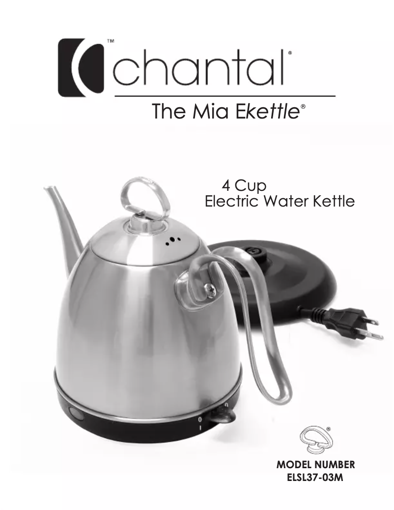 Page n°1 - Manuel utilisateur Chantal Mia ELSL37-03M