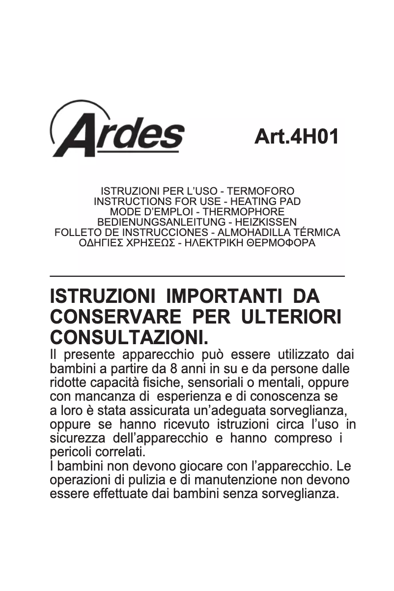 Página 1 del manual Manual de usuario Ardes Skaldo