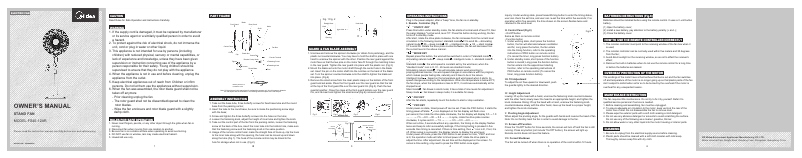 Page 1 de la notice Manuel utilisateur Midea FS40-12AR