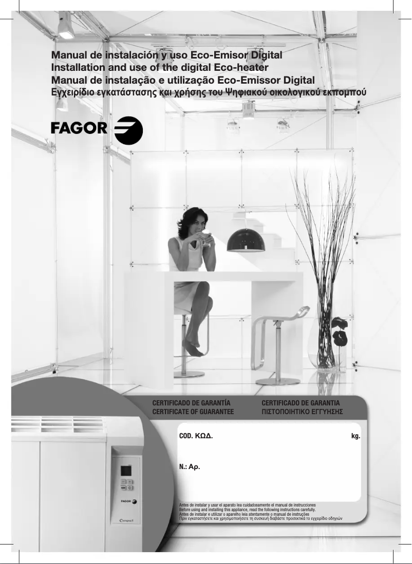 Page n°1 - Manuel utilisateur Fagor REIN-651 C