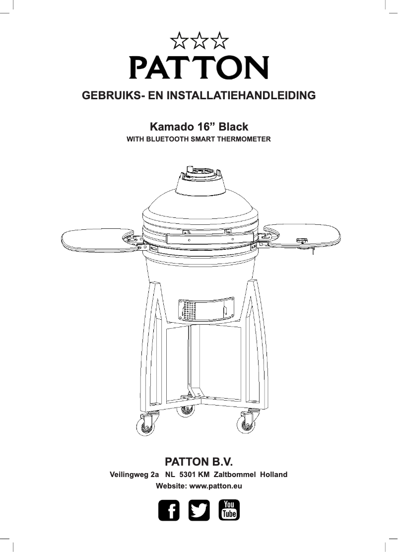 Page n°1 - Manuel utilisateur Patton Kamado 16” Table Chef