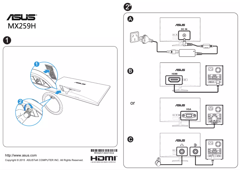 Image de la première page du manuel de l'appareil MX259H