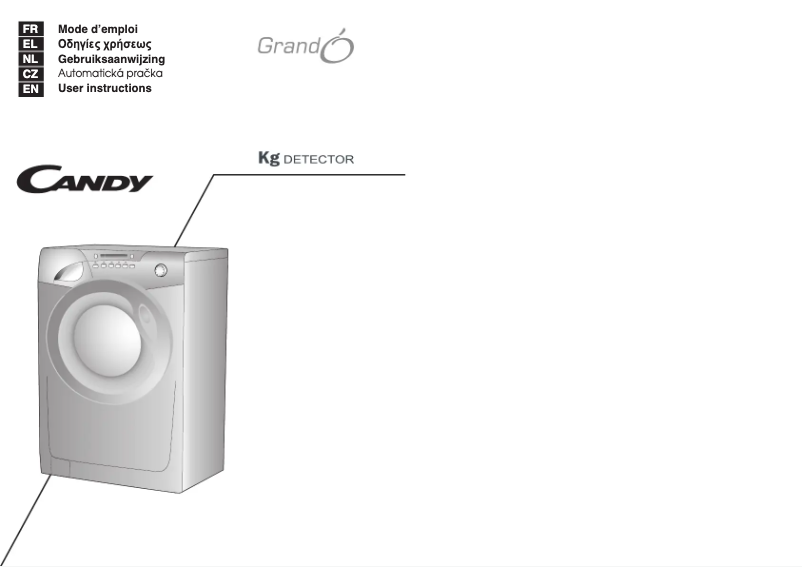 Page 1 de la notice Manuel utilisateur Candy GO 1482D-86S