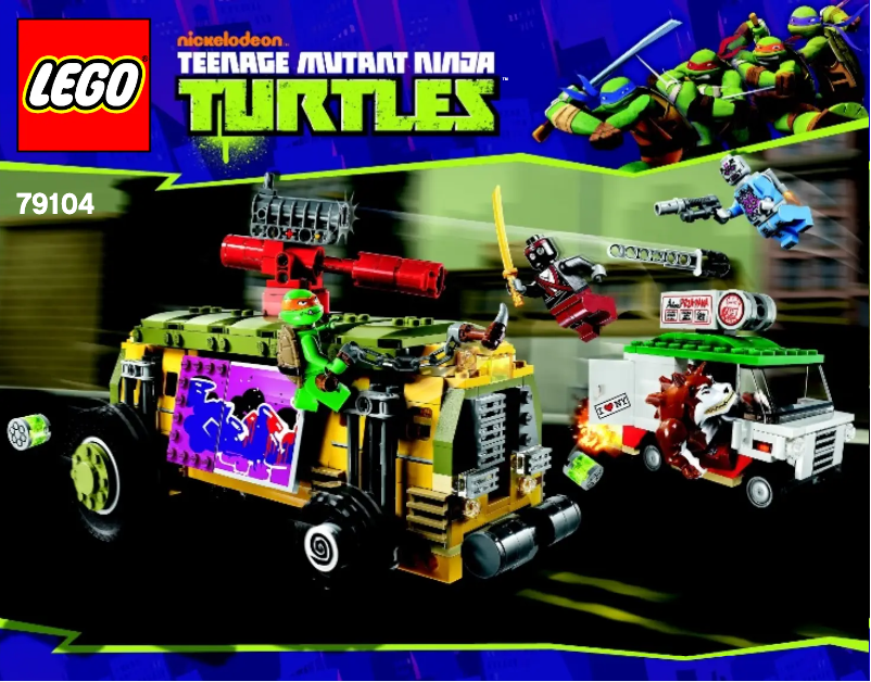 Page 1 de la notice Manuel utilisateur Lego Ninja Turtles 79104