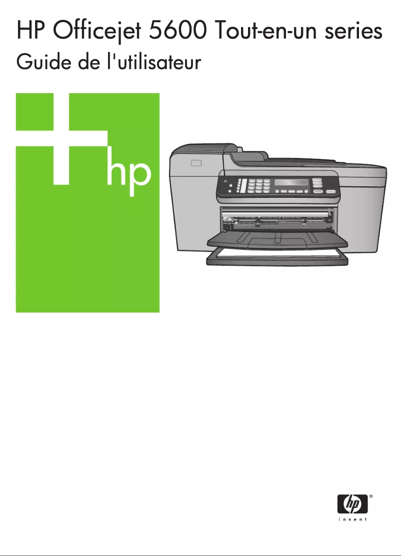Image de la première page du manuel de l'appareil Officejet 5600