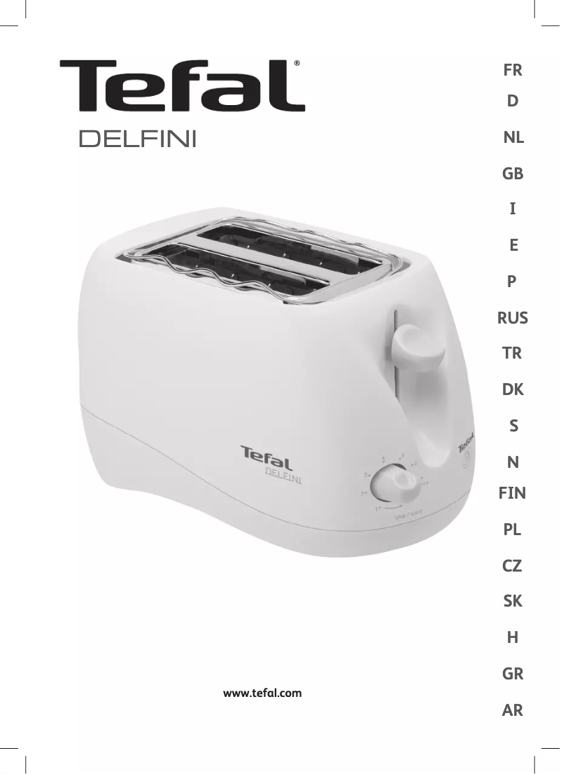 Page 1 de la notice Manuel utilisateur Tefal Delfini 539627