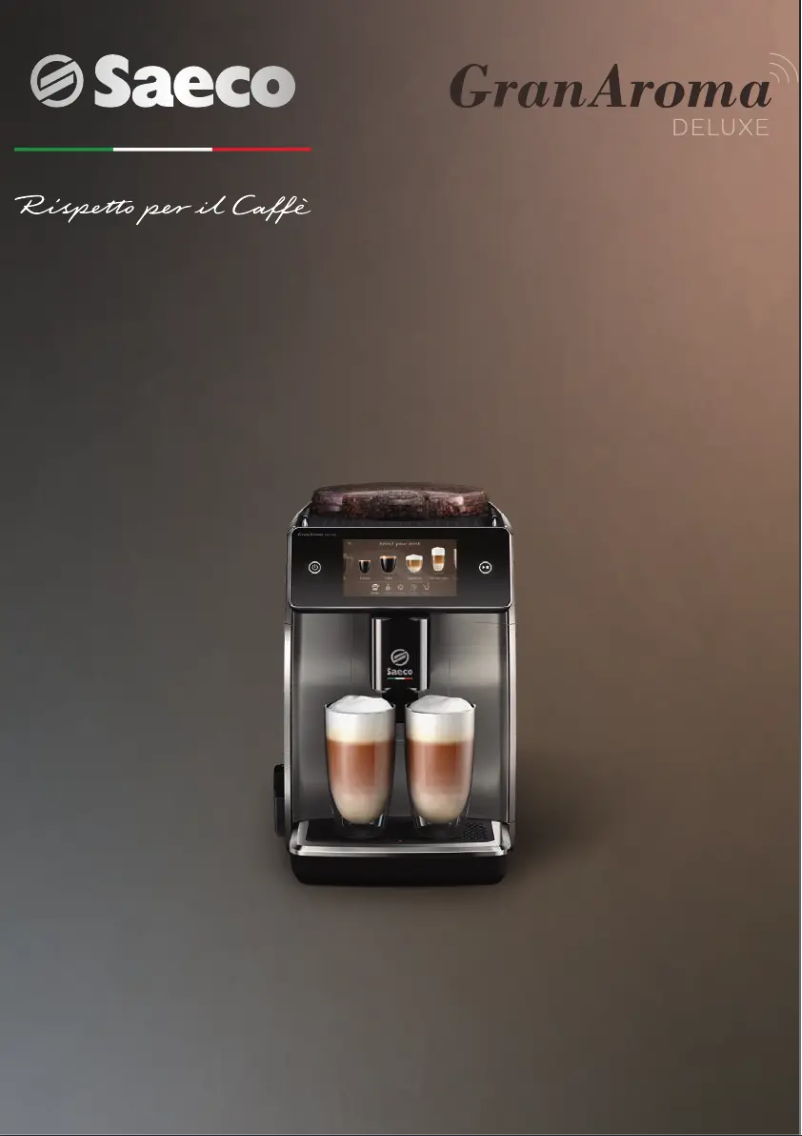 Page 1 de la notice Manuel utilisateur Philips Saeco GranAroma Deluxe SM6680